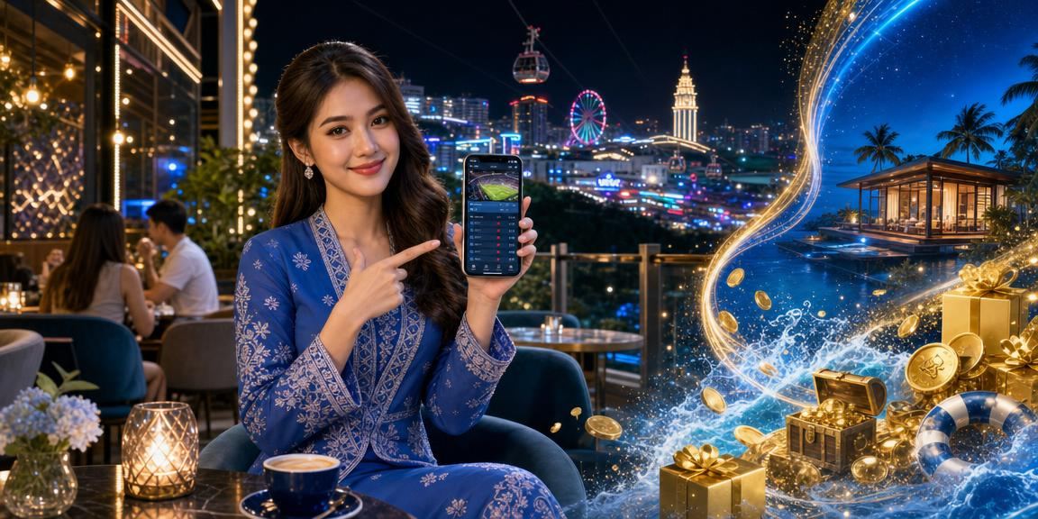 Pengguna mengakses platform hiburan mudah alih di Genting Highlands