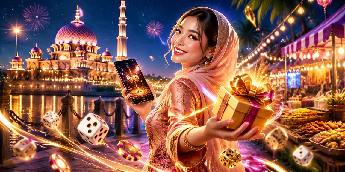 Suasana permainan dan hiburan digital bergaya Melayu di Putrajaya